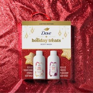 NIB Dove Beauty Limited Edition Holiday Treat Mini Body Washes Giftpack